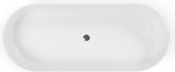 Изображение товара Ванна из искусственного мрамора Belux Берген Бг-1700 (18, белый матовый/Solid Surface)