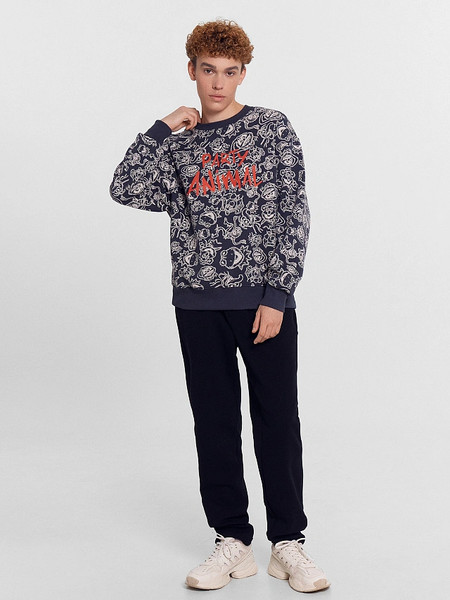 Изображение товара Свитшот Mark Formelle 121865/1 (р.116-182/188, персонажи на графитовом)