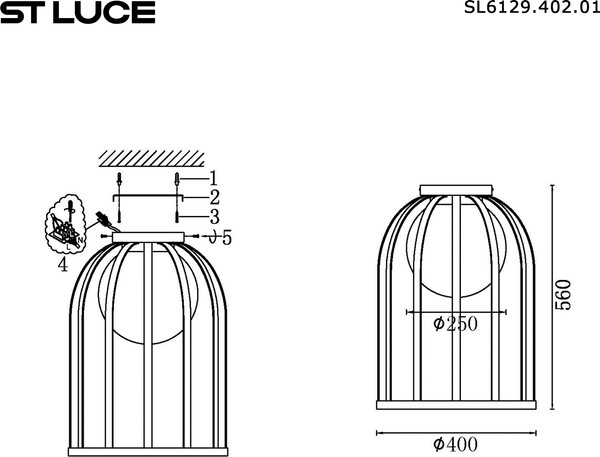 Изображение товара Потолочный светильник ST Luce SL6129.502.01