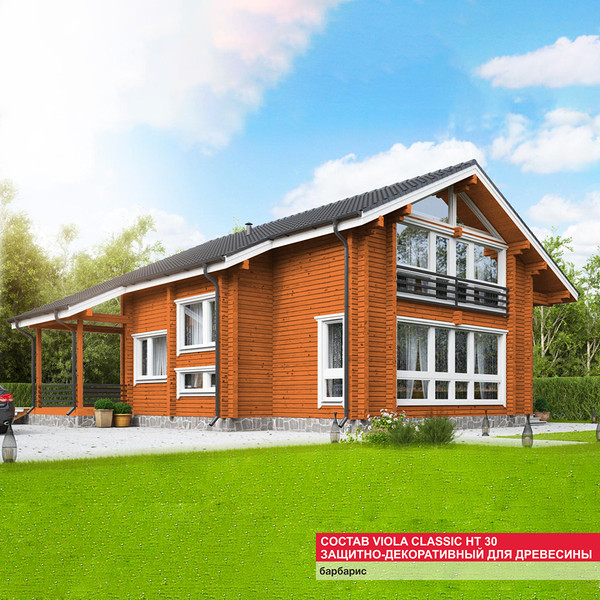 Изображение товара Защитно-декоративный состав MAV Viola Classic HT 30 (1л, барбарис)