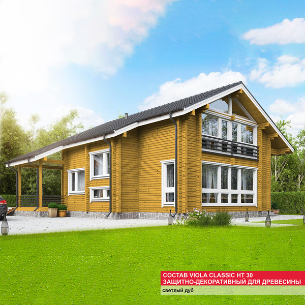 Изображение товара Защитно-декоративный состав MAV Viola Classic HT 30 (1л, светлый дуб)