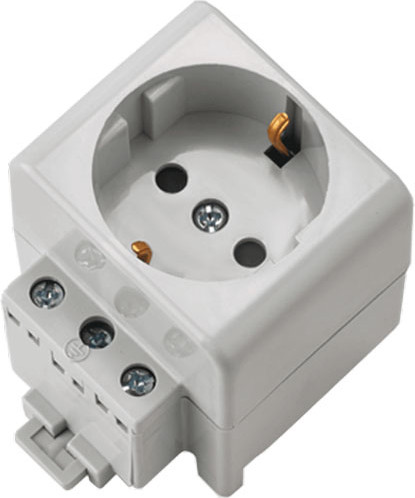 Изображение товара Розетка на DIN-рейку Bylectrica РР16-9122 (серый)