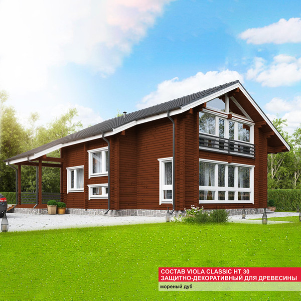 Изображение товара Защитно-декоративный состав MAV Viola Classic HT 30 (3л, мореный дуб)