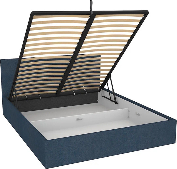 Изображение товара Двуспальная кровать МДК Диана Blue с подъемным механизмом КР2-BL1600 160x200