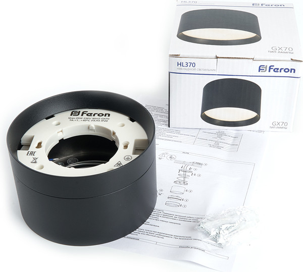 Изображение товара Точечный светильник Feron HL370 / 48298 (черный)