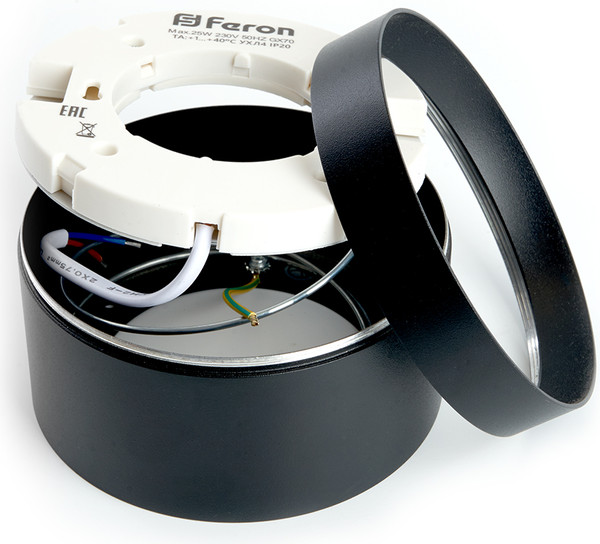 Изображение товара Точечный светильник Feron HL370 / 48298 (черный)