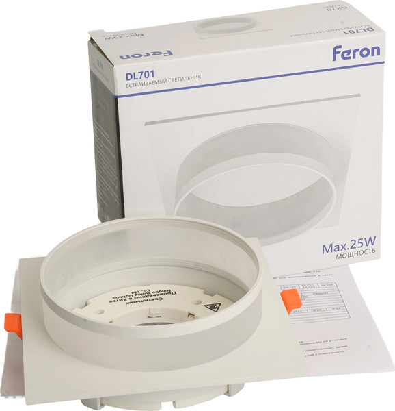 Изображение товара Точечный светильник Feron DL701 / 51095 (белый)