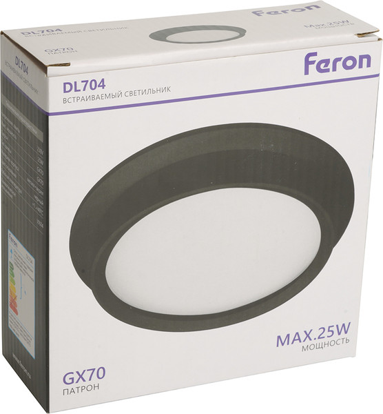 Изображение товара Точечный светильник Feron DL704 / 51106 (черный)