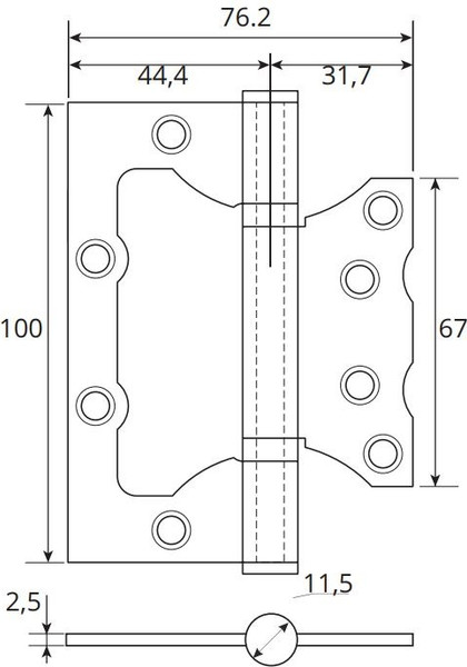Изображение товара Комплект дверной фурнитуры VELA Перуджа с фиксатором (черный)