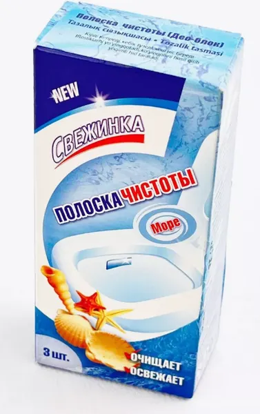 Изображение товара Чистящее средство для унитаза Свежинка Море Полоска чистоты (3x10г)