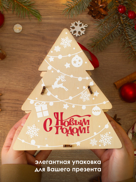Изображение товара Коробка подарочная Woody Елка. Тип 1С / 08590