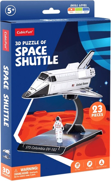 Изображение товара Конструктор CubicFun Космический шатл / E1626h (23эл)