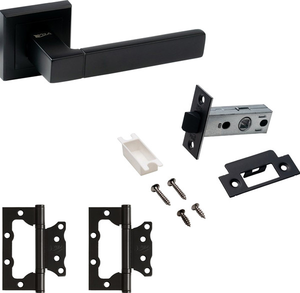 Изображение товара Комплект дверной фурнитуры VELA Перуджа без фиксатора (черный)