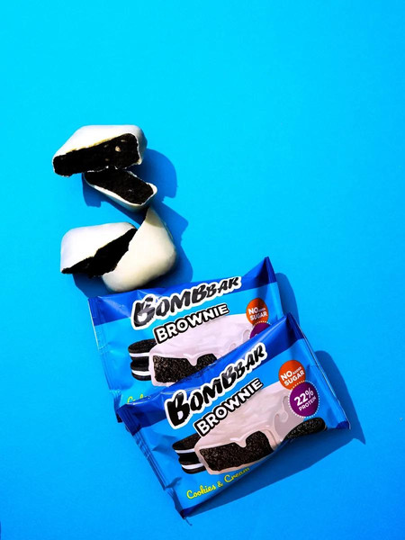 Изображение товара Набор протеинового печенья Bombbar Брауни печенье-крем (10x50г)