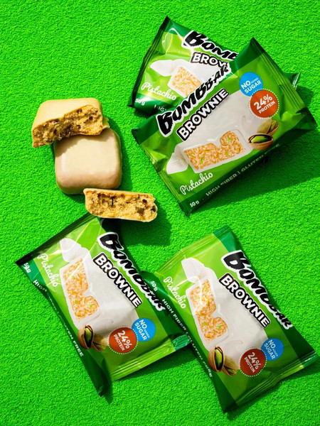 Изображение товара Набор протеинового печенья Bombbar Брауни с фисташкой (10x50г)