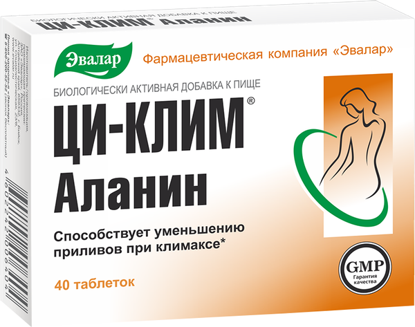 Изображение товара Пищевая добавка Эвалар Ци-клим Аланин (40таблеток)