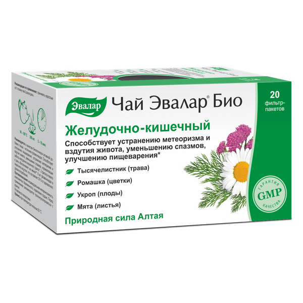 Изображение товара Пищевая добавка Эвалар БИО желудочно-кишечный (20шт)