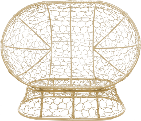 Изображение товара Диван садовый M-Group Лежебока / 11190505 (на подставке с бежевым ротангом/коричневая подушка)