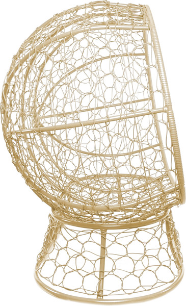 Изображение товара Диван садовый M-Group Лежебока / 11190510 (на подставке с бежевым ротангом/синяя подушка)