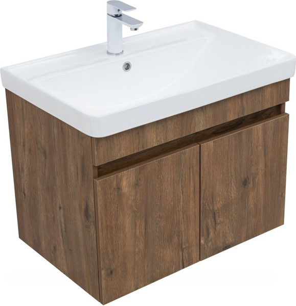 Изображение товара Тумба под умывальник Aquanet Оптима 70 / 344796 (дуб рустикальный)
