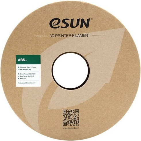 Изображение товара Пластик для 3D-печати eSUN ABS / ABS-P175WW1 (1.75мм, 1кг, теплый белый)
