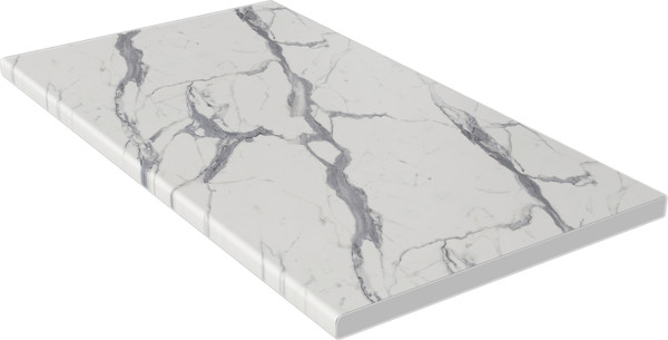 Изображение товара Кухонный гарнитур Интерлиния Мила Шато 1.5x2.5 PR (индиго/черный/белый гранит)