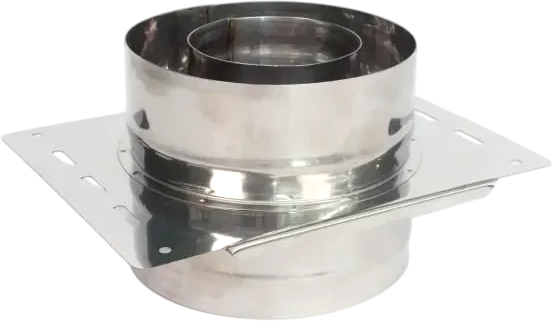 Изображение товара Площадка монтажная для труб Гефест Сталь 130х200 AISI 430/430 0.8мм/0.5мм (К) (пл.240х320 AISI 430/0.8мм)