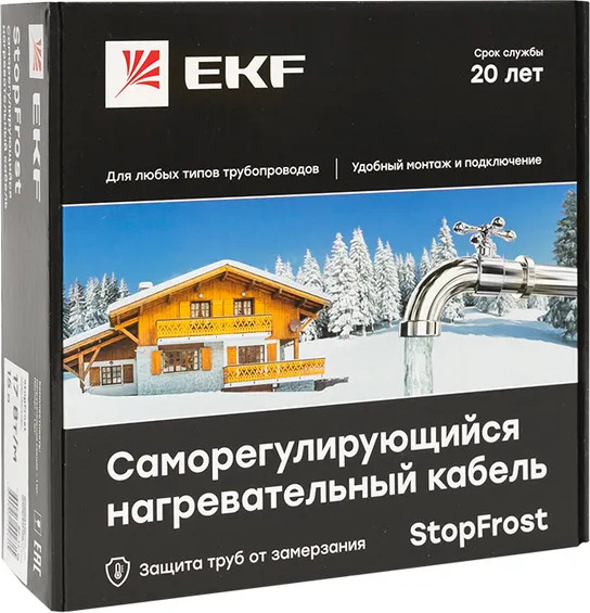 Изображение товара Греющий кабель для труб EKF StopFrost / SF-17-5