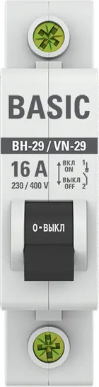 Изображение товара Выключатель нагрузки EKF Basic 1P 16А ВН-29 / SL29-1-16-bas
