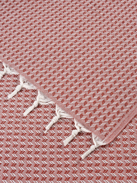 Изображение товара Покрывало METEOR Devone с бахромой 200x230 (12309 терракотовый)