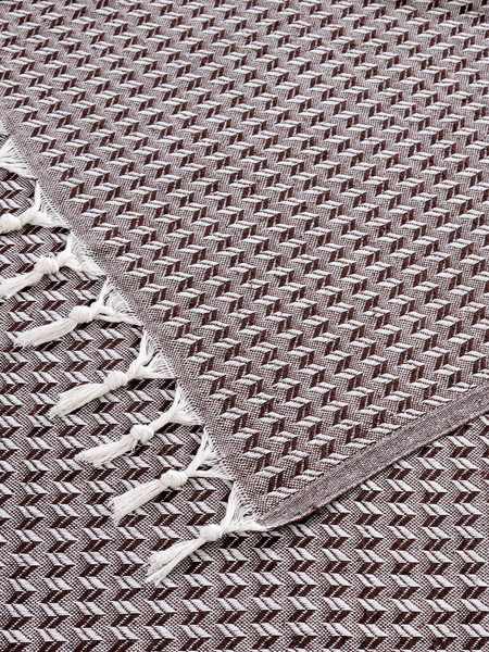 Изображение товара Покрывало METEOR Devone с бахромой 200x230 (12309 коричневый)