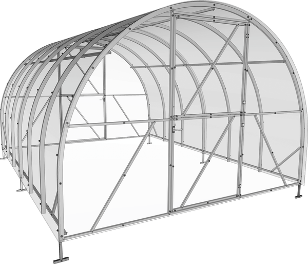 Изображение товара Каркас теплицы ИМпласт Атлант 3х6 дуги 40х20 шаг 67 / 15320