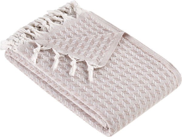 Изображение товара Покрывало METEOR Devone с бахромой 200x230 (12309 бежевый)