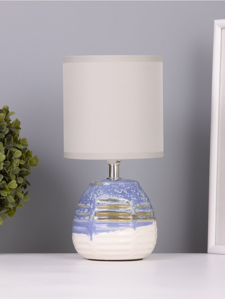 Изображение товара Прикроватная лампа Risalux Рэндзи 10768081 (синий/белый)