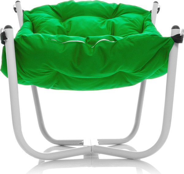 Изображение товара Комплект кресел садовых M-Group Чил / 29360104 (2шт, белый/зеленая подушка)