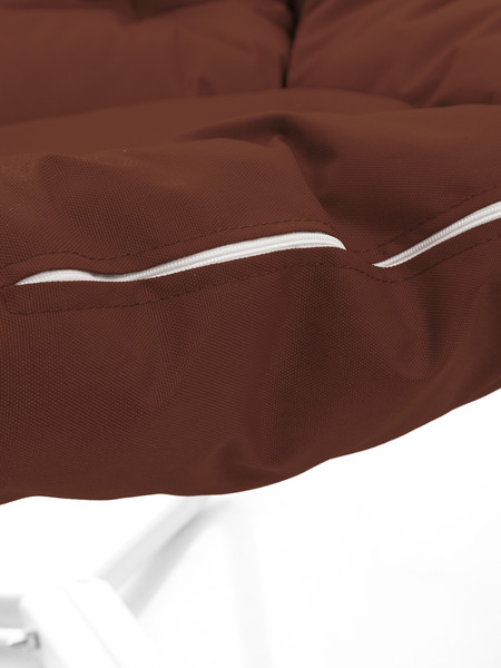 Изображение товара Комплект кресел садовых M-Group Чил / 29360105 (2шт, белый/коричневая подушка)