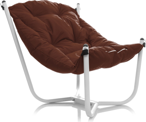 Изображение товара Комплект кресел садовых M-Group Чил / 29360105 (2шт, белый/коричневая подушка)