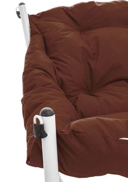 Изображение товара Комплект кресел садовых M-Group Чил / 29360105 (2шт, белый/коричневая подушка)