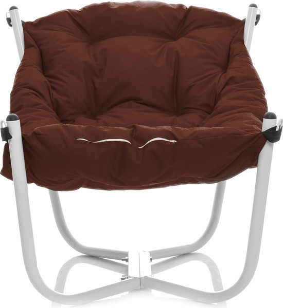 Изображение товара Комплект кресел садовых M-Group Чил / 29360105 (2шт, белый/коричневая подушка)