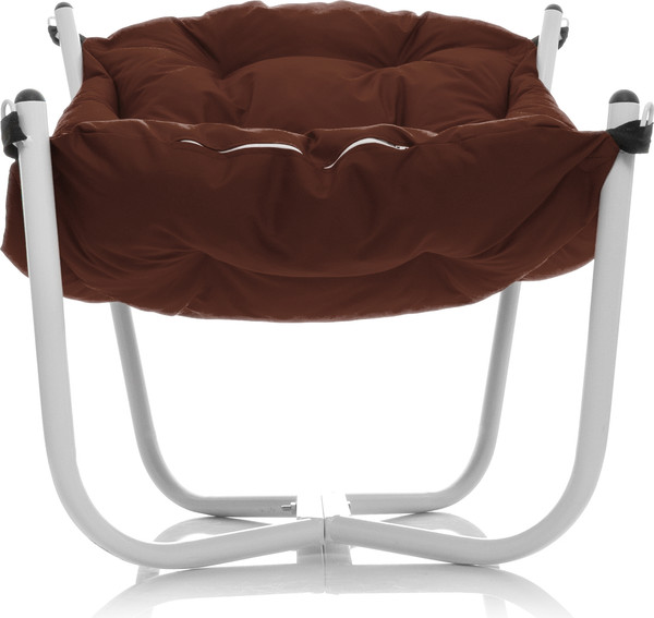 Изображение товара Комплект кресел садовых M-Group Чил / 29360105 (2шт, белый/коричневая подушка)