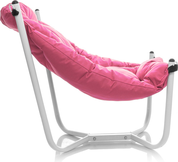 Изображение товара Комплект кресел садовых M-Group Чил / 29360108 (2шт, белый/розовая подушка)