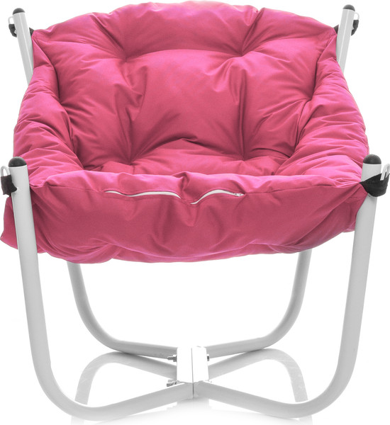 Изображение товара Комплект кресел садовых M-Group Чил / 29360108 (2шт, белый/розовая подушка)