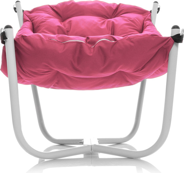 Изображение товара Комплект кресел садовых M-Group Чил / 29360108 (2шт, белый/розовая подушка)