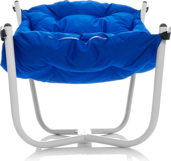 Изображение товара Комплект кресел садовых M-Group Чил / 29360110 (2шт, белый/синяя подушка)