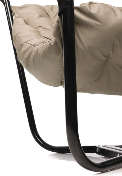 Изображение товара Комплект кресел садовых M-Group Чил / 29360401 (2шт, черный/бежевая подушка)