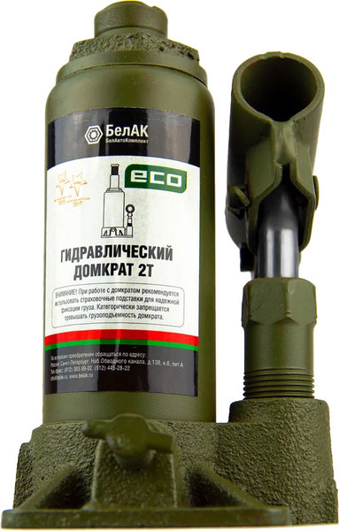 Изображение товара Бутылочный домкрат БелАК Eco 2т / БАК.70011