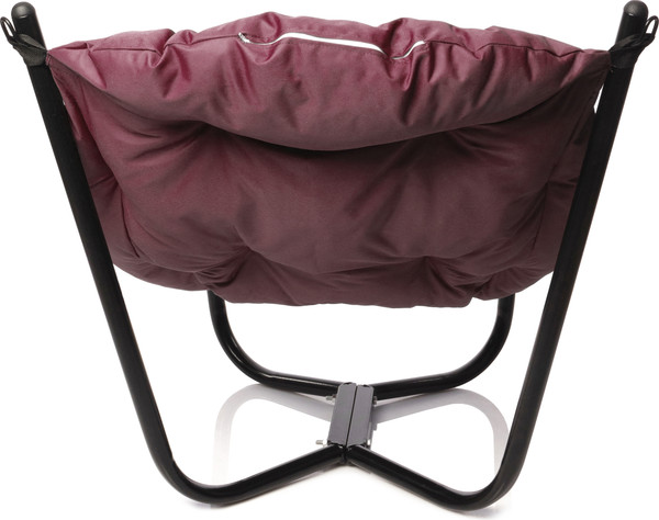 Изображение товара Комплект кресел садовых M-Group Чил / 29360402 (2шт, черный/бордовая подушка)