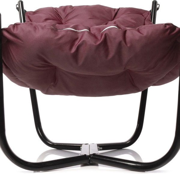 Изображение товара Комплект кресел садовых M-Group Чил / 29360402 (2шт, черный/бордовая подушка)