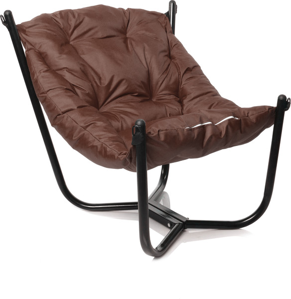 Изображение товара Комплект кресел садовых M-Group Чил / 29360405 (2шт, черный/коричневая подушка)