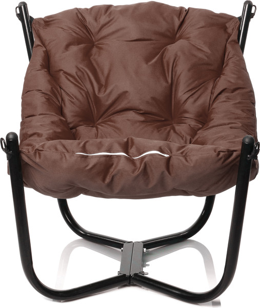 Изображение товара Комплект кресел садовых M-Group Чил / 29360405 (2шт, черный/коричневая подушка)